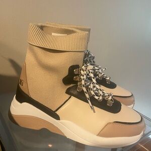 River Island Kids Tan and Black High-Top Sneakers
